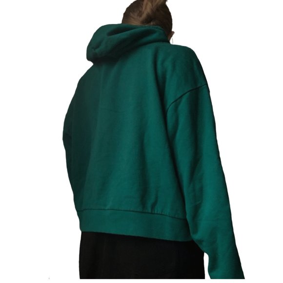 Wasted Paris Green Cropped Sweatshirt - Picture 3 of 6